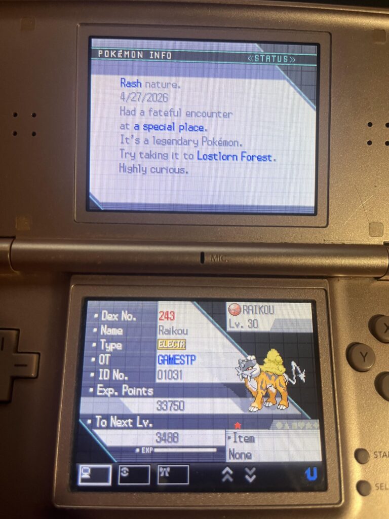 Finally decided to slog through the horrendous poke transport minigame, only to realize it changes the “met date” 🫠