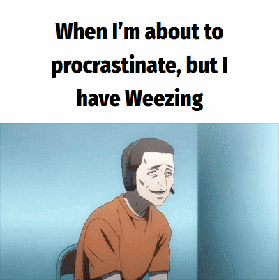 Emotional support Weezing.