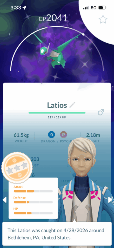 First latios raid ever, should i purify it?