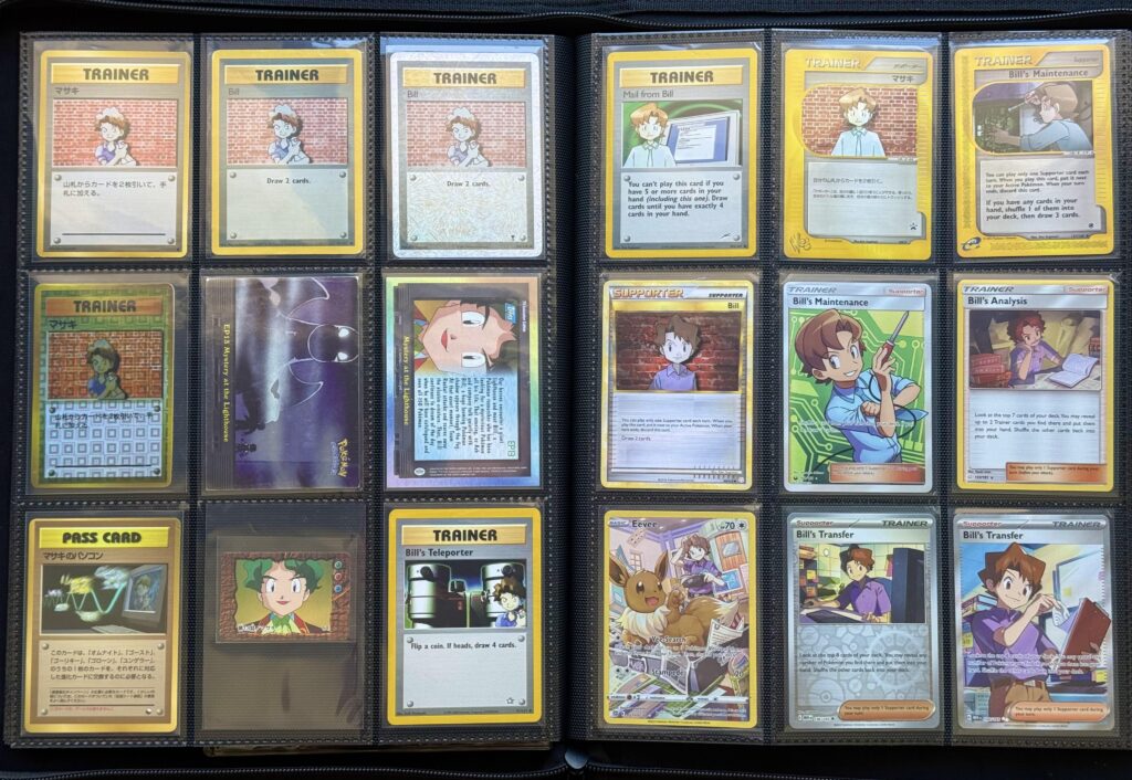 Every unique “Bill” artwork from the TCG (and beyond)