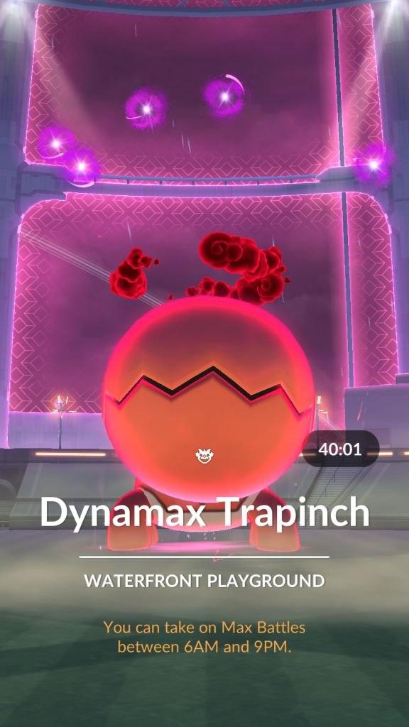 Dynamax Trapinch will be a one star raid