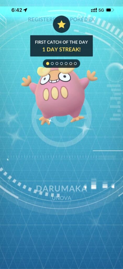 surprisingly my first Shiny Darumaka on incense 😀