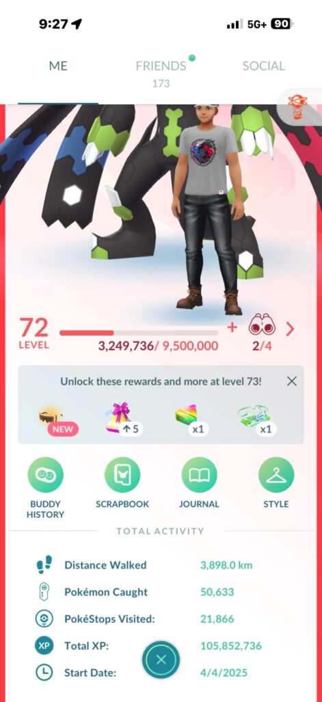 One year with no auto-catcher 72 levels, 50k+ catches, 30 platinum medals