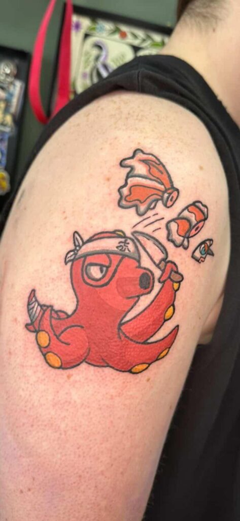 Octillery tattoo I got by @tradbaby at Hometown Tattoos