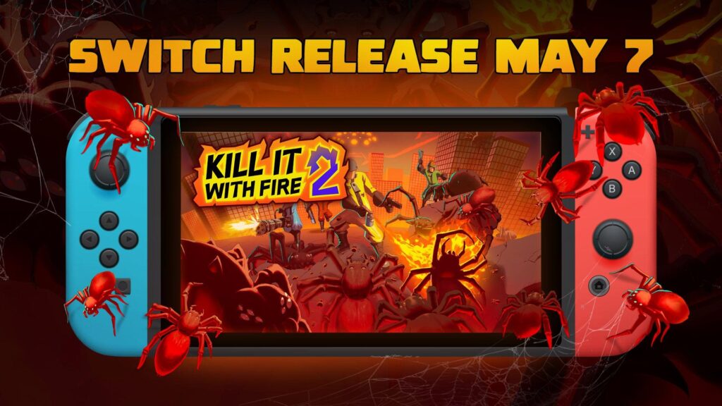Kill It With Fire 2 Releases May 7th on Switch