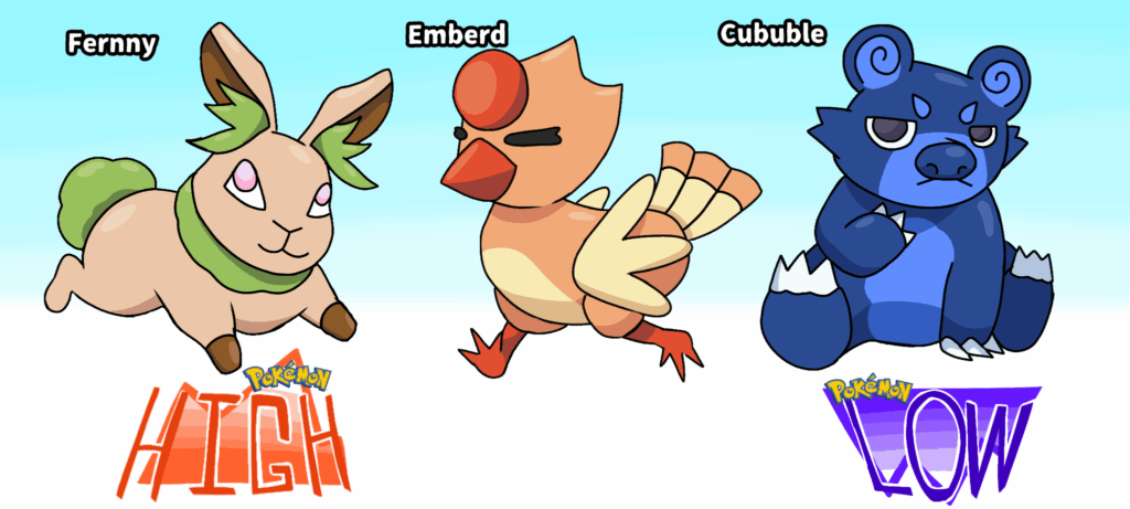 The starter Pokémon for my Midwest region: Corland.