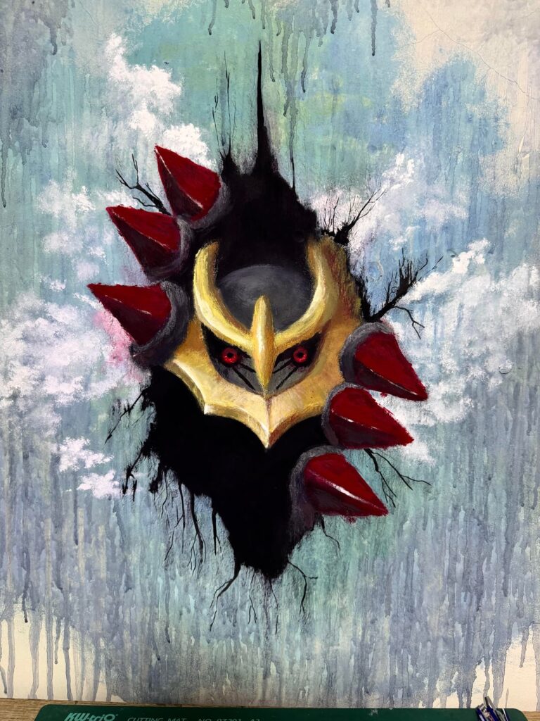 Giratina on my wall [OC]