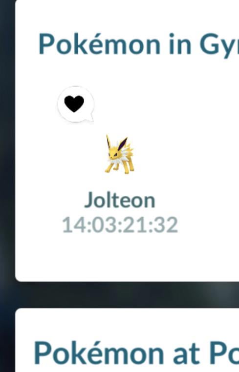 Pokemon stuck in gym