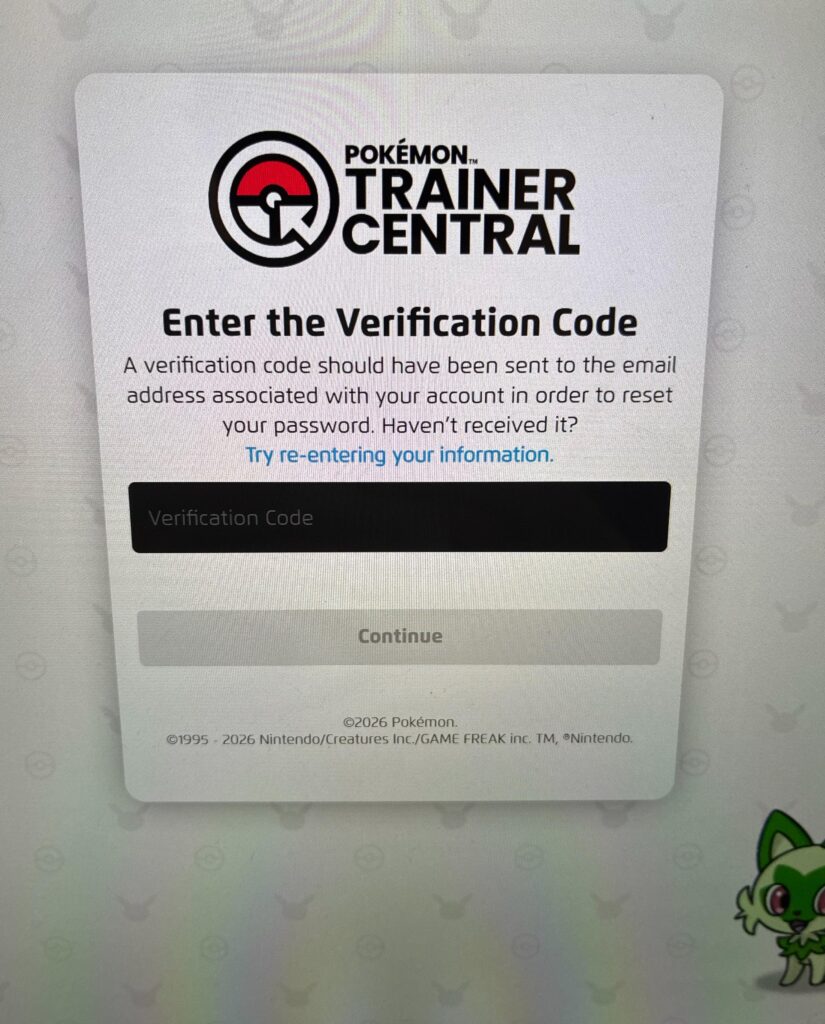Problems with trying to reset password