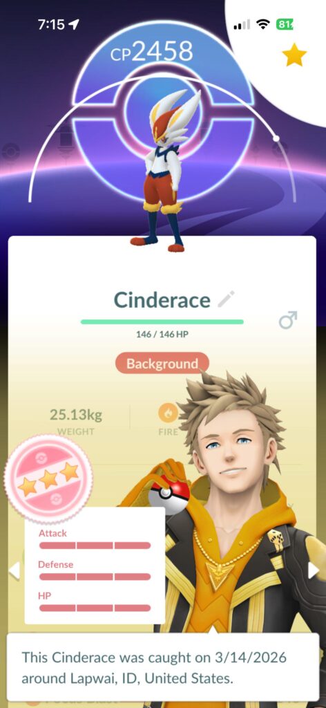 I won and I had no idea we were playing a community day.