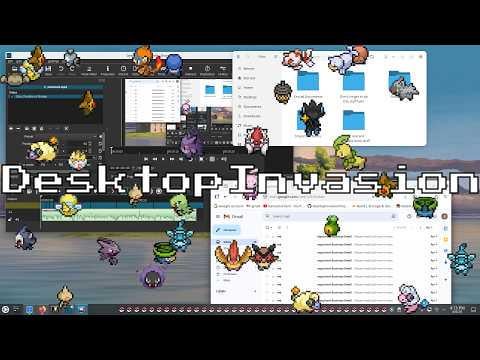 [OC] Play my free Pokémon desktop pet game: DesktopInvasion