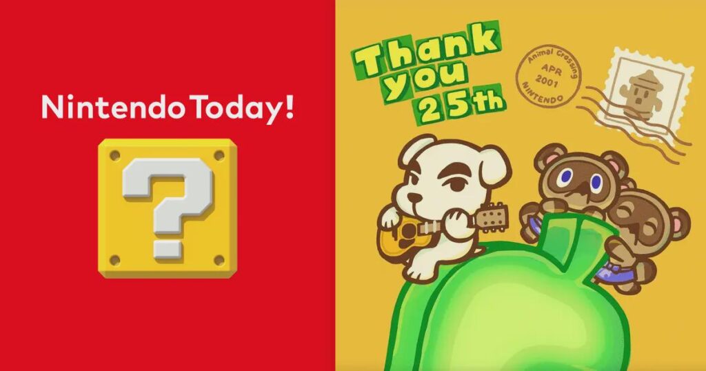 Nintendo Today - Animal Crossing 25th Anniversary post