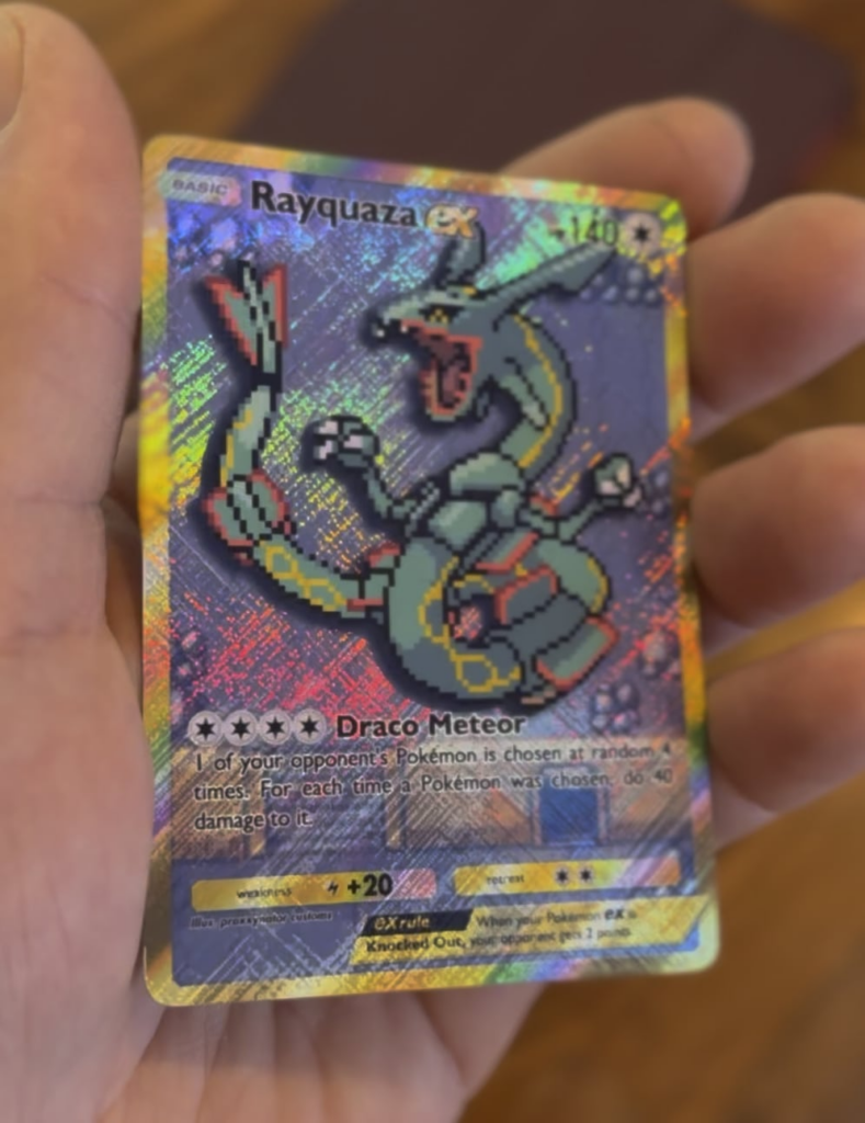 made a Rayquaza on Sky Pillar custom
