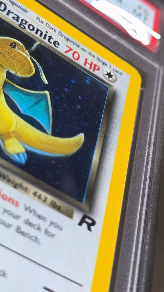 My PSA slabs has a... Hair? Stuck inside it.