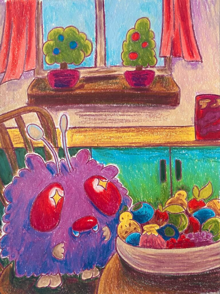 Venonat is eyeing up those berries🫐✨ [OC]