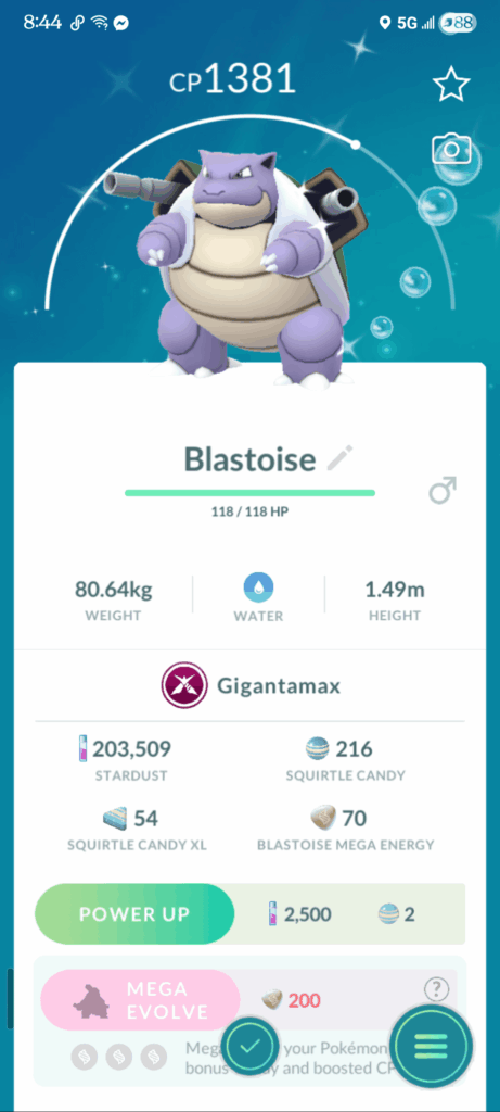 I was pretty bummed about missing the last 2 gmax events, but this makes up for it. My first gmax pokemon!