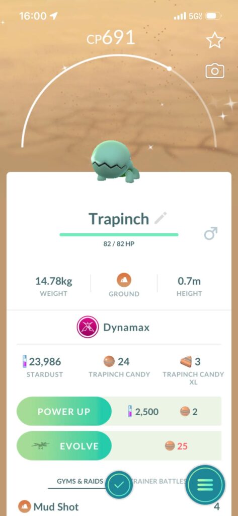 Finally ShinyDynamax Trapinch