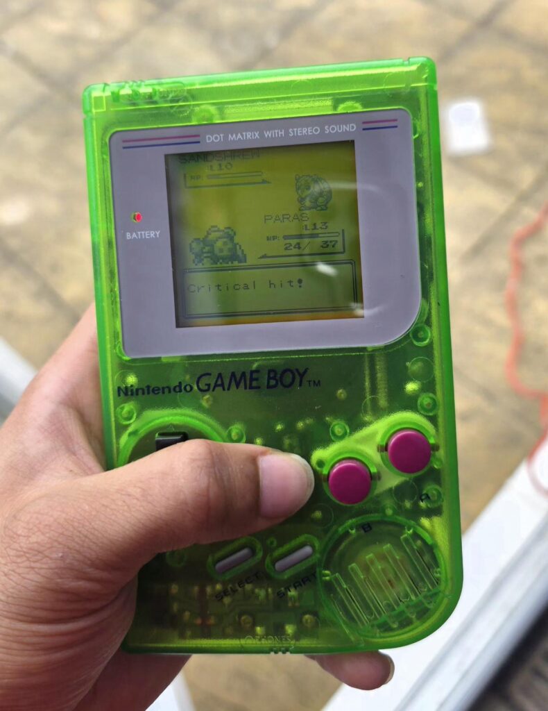 Just recently had my gameboy repaired and decided to play some pokemon green