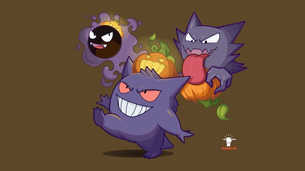 [OC] Spooky Halloween Gengar Trio