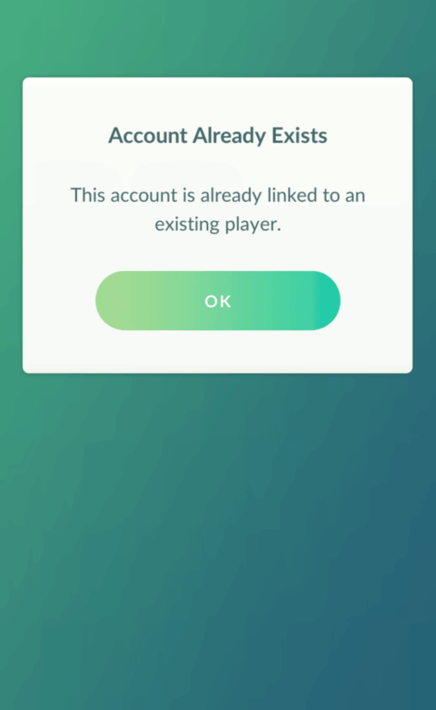 This account is already linked issue. Even emailed Niantic support bit they can't even find a solution too.
