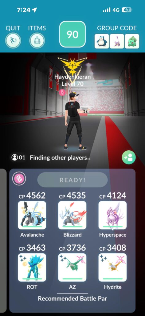 having a primal pokemon in the lobby will show it as such