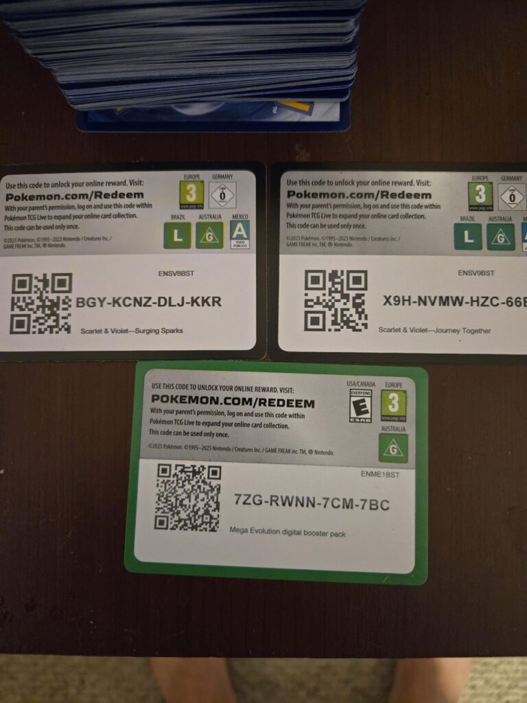 Codes for online