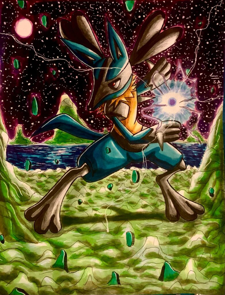 [OC] Lucario made by me.