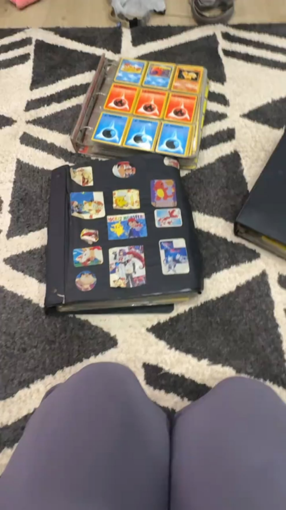 Girl discovers grandpa’s old Pokemon collection