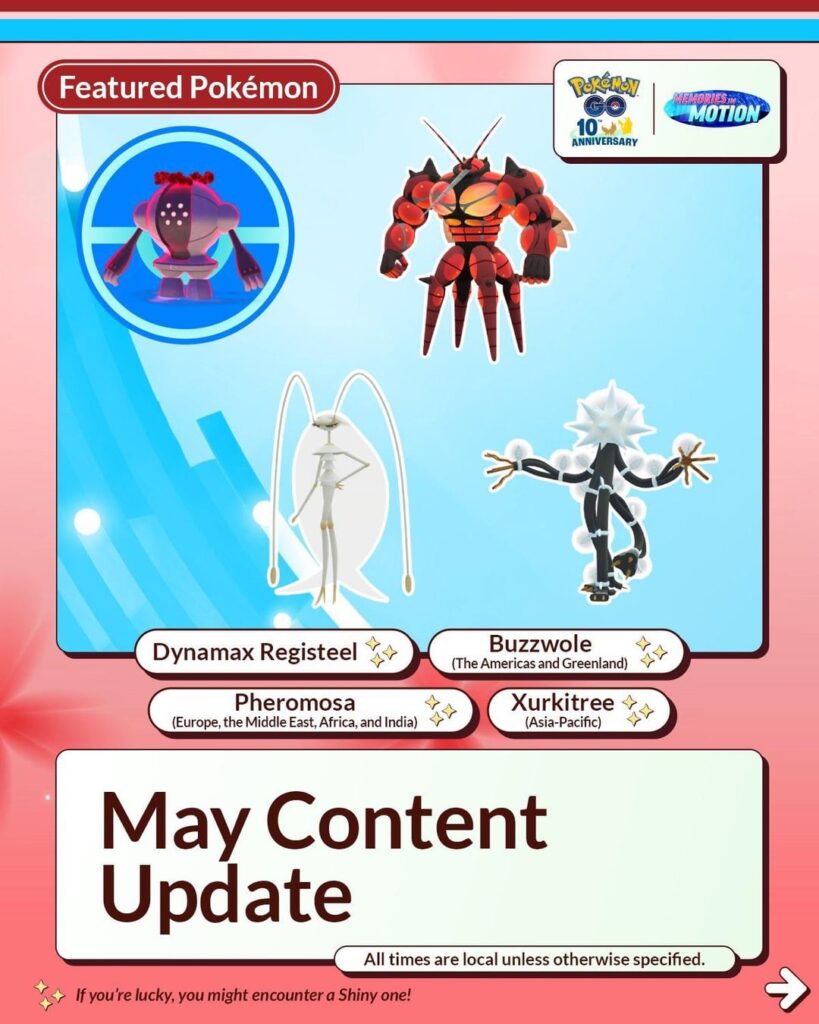 May Content Update Niantic Infographic