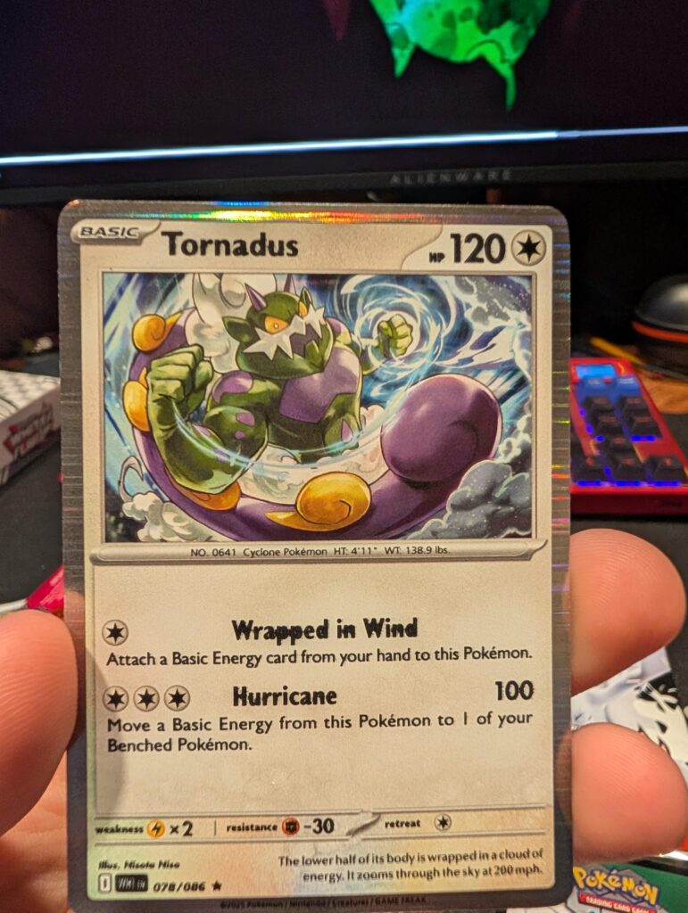I got a white Flare binder Collection and My Tornadus has Extra Ink??