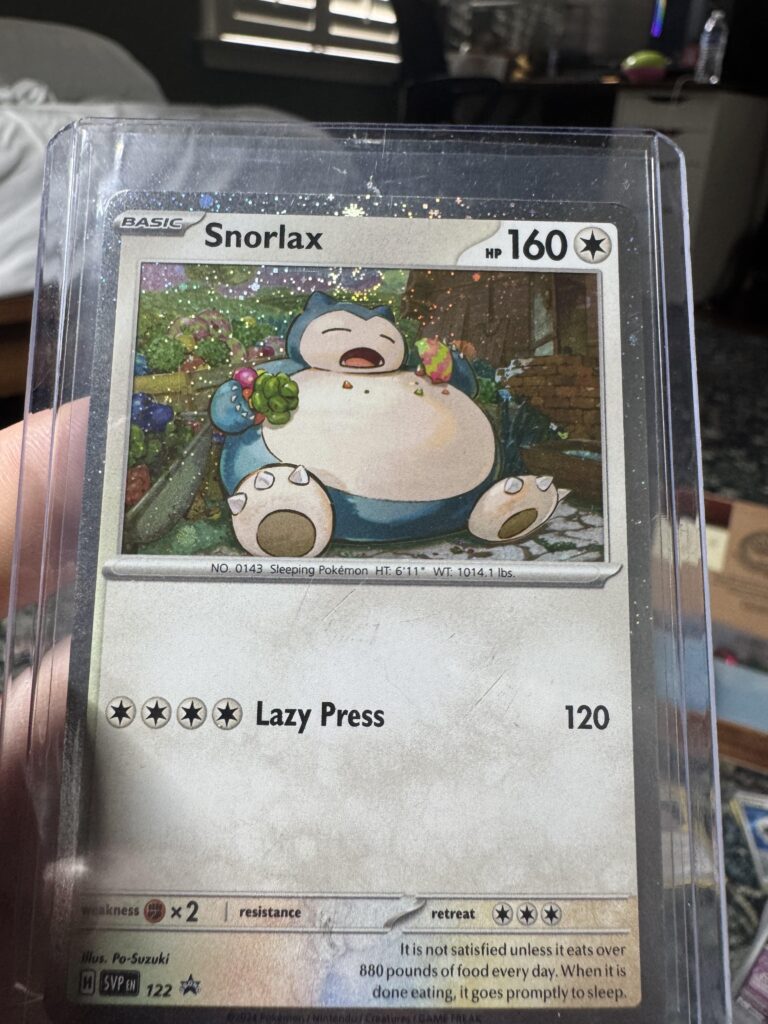 Snorlax with a perfect swirl