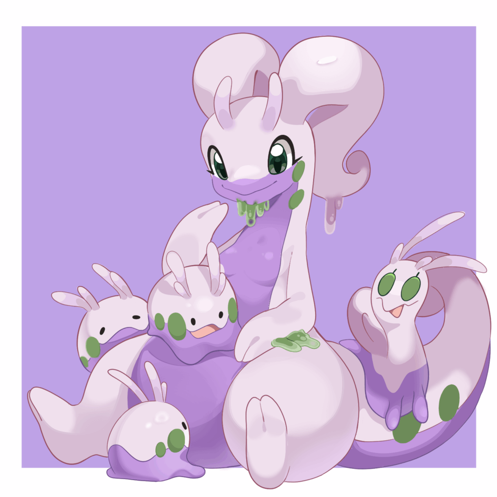 [OC] I draw Goodra family