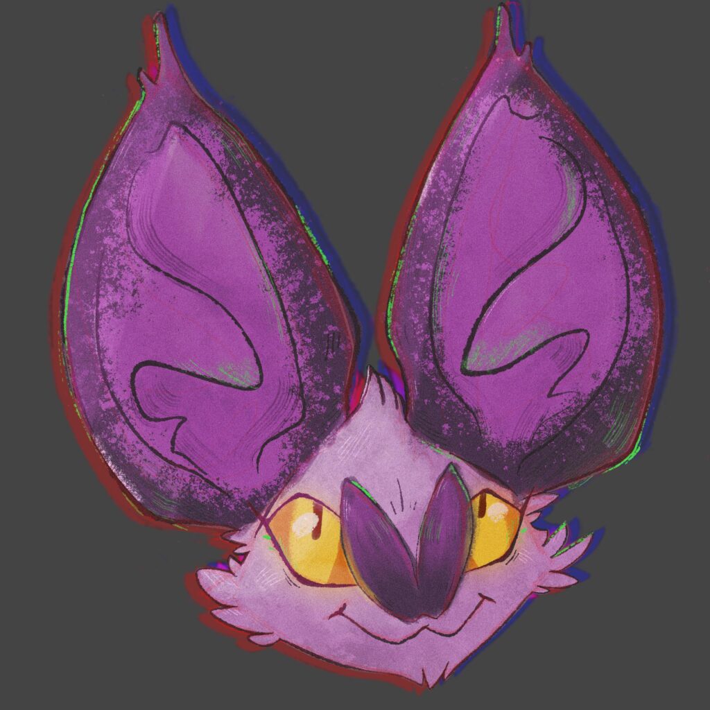 Texture practice with Noibat [OC]