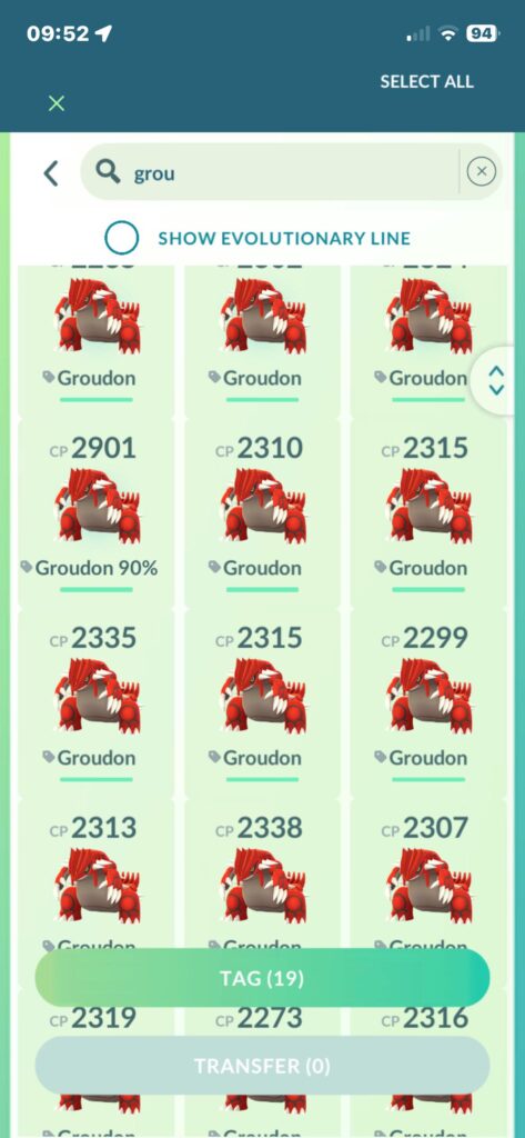 how many more Groudons do i need to catch to get a shiny😭