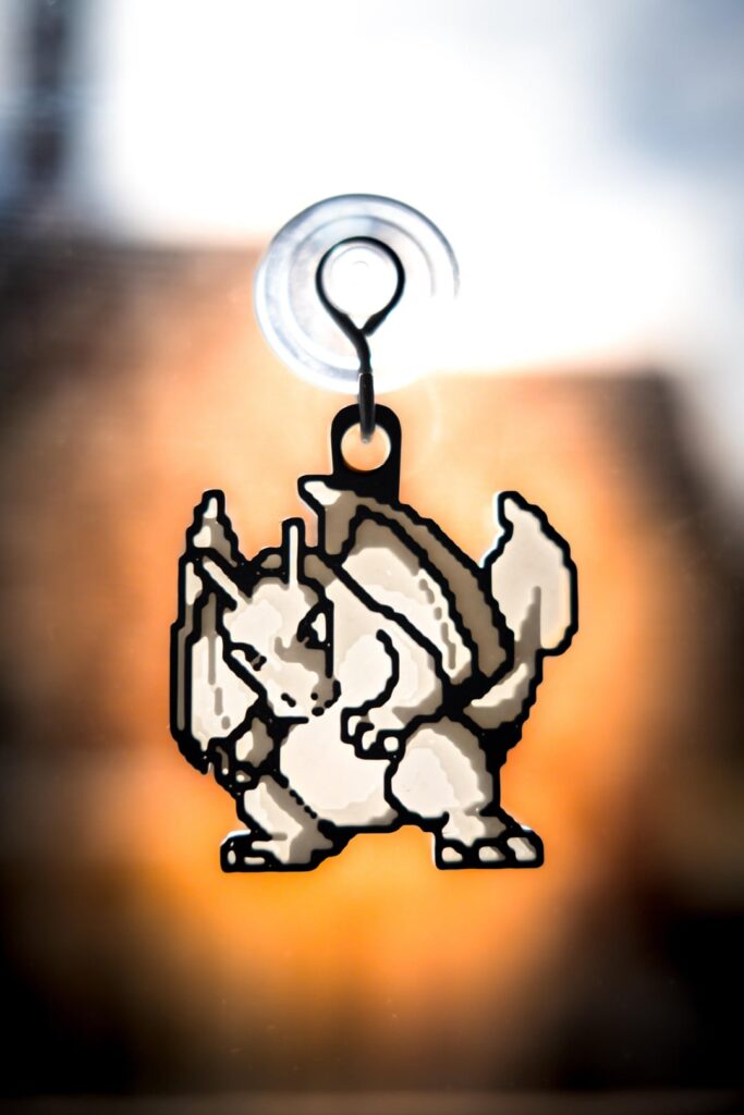 I created 3D Printable Pokemon Suncatchers based on the Gen 1 Sprites - Available for free!