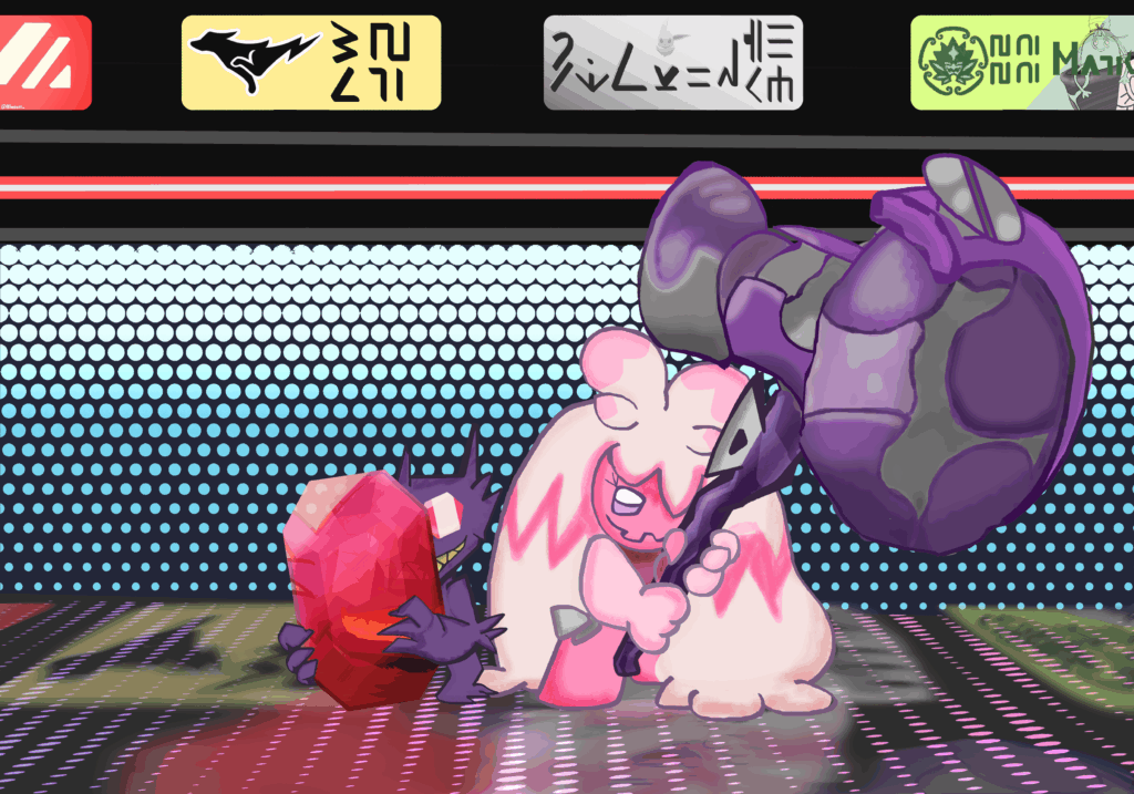 (OC) Champions is the only time Amy (Tinkaton) can see Sabere (Sableye) In his true form