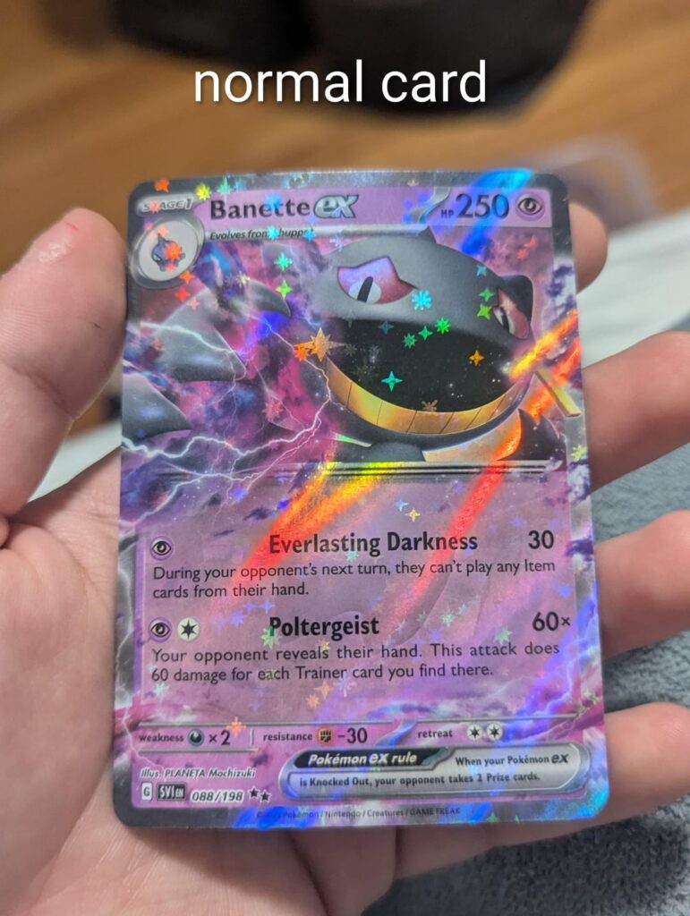 EX card has a weird texture over it?