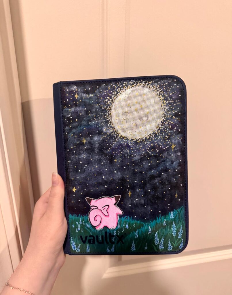 I painted this binder for my clefairy collection!