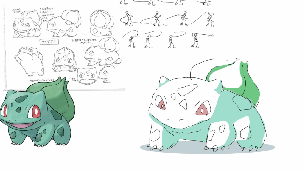Practice animation of bulbasaur