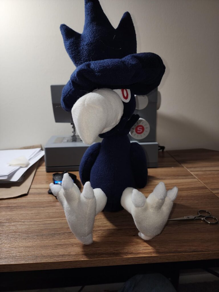 Murkrow plushy I made.