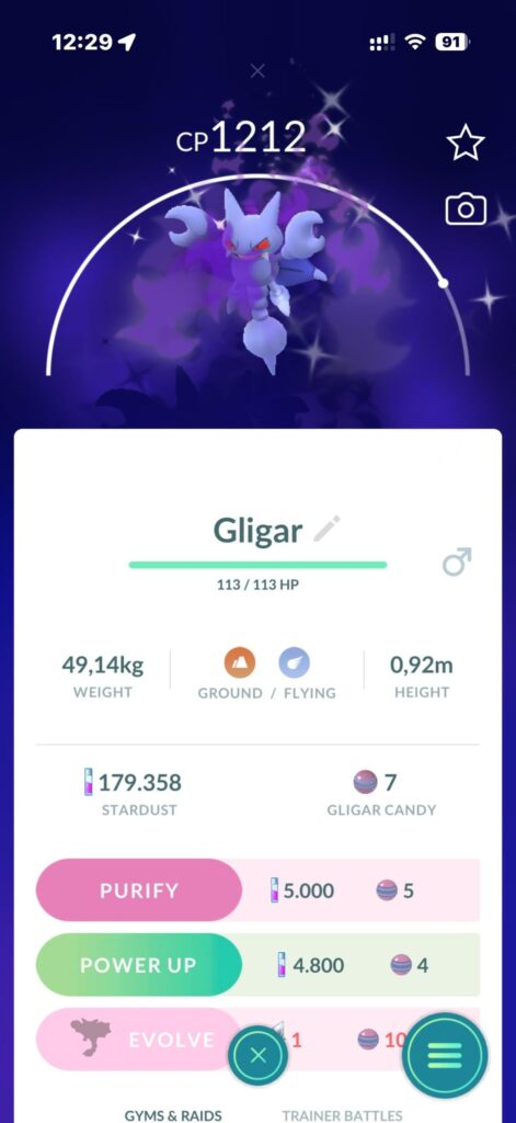 First shiny in pokemon go!