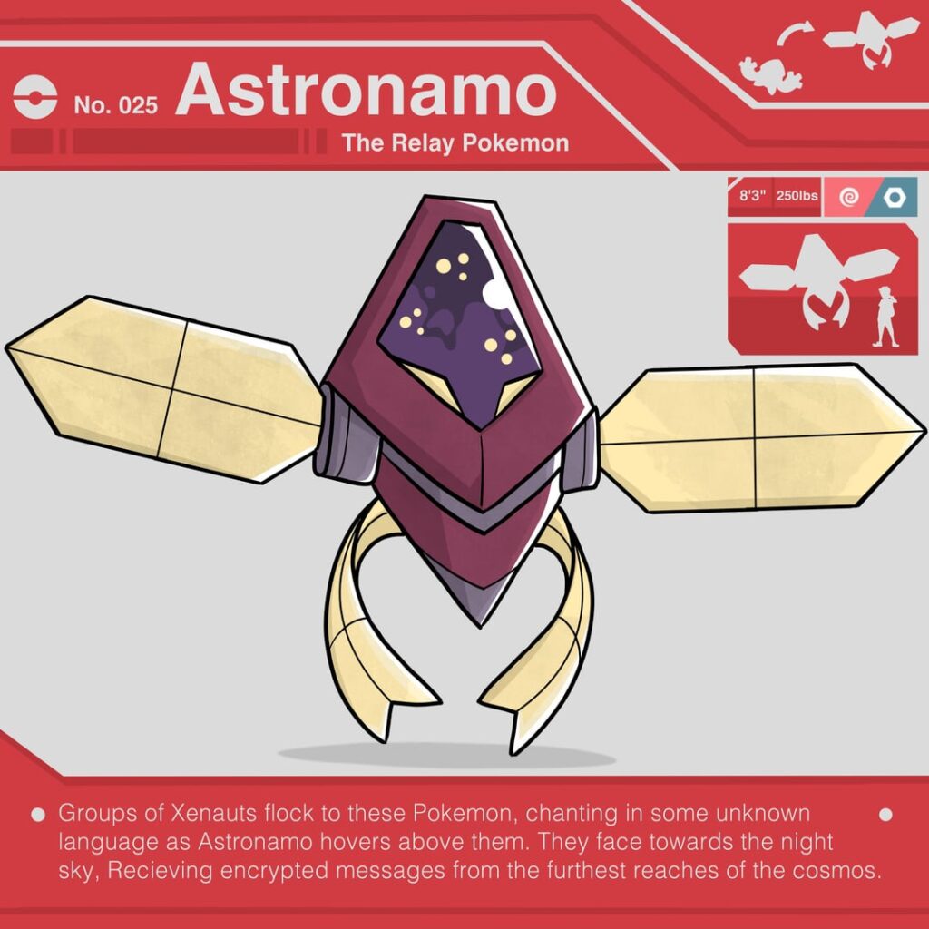 Astronamo, The Relay Pokemon