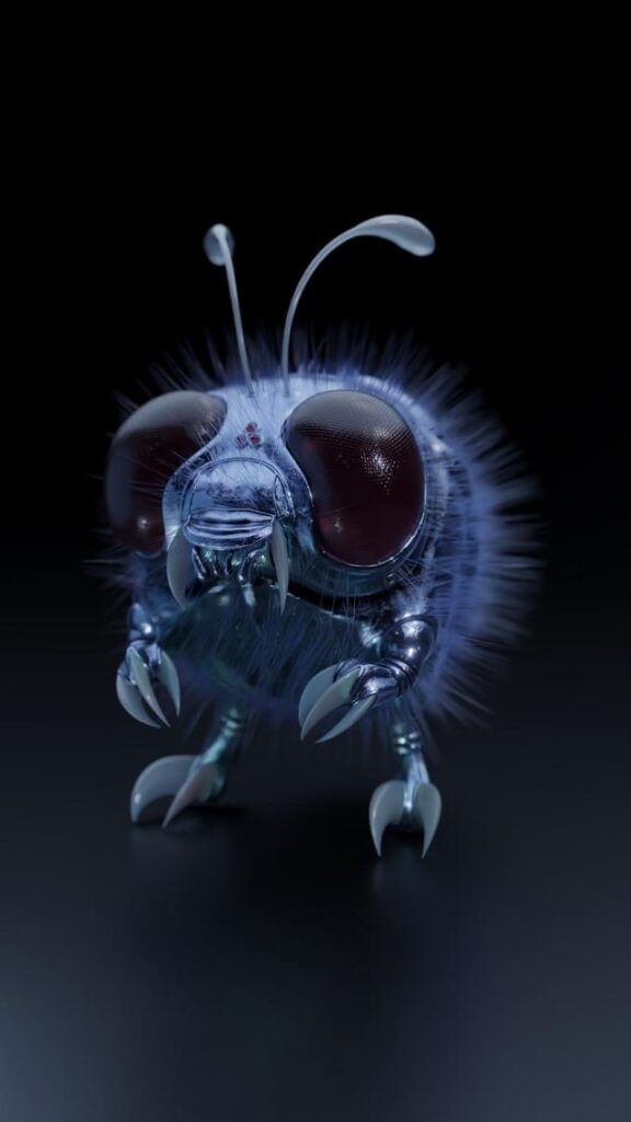 3D Venonat Artwork (created in Blender)