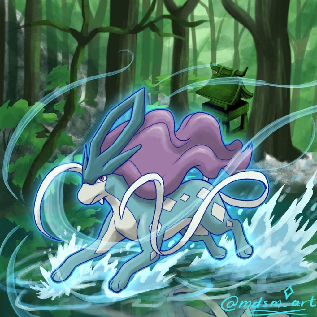 [OC] Suicune storming Ilex forest by me