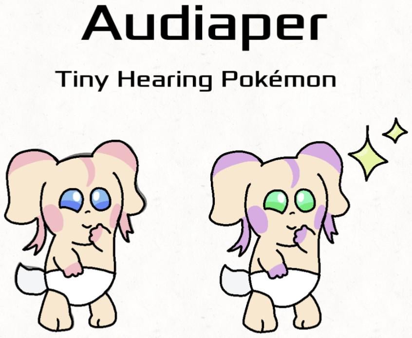 I made an Audino baby evo