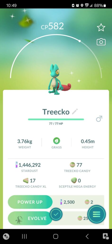 First egg shiny