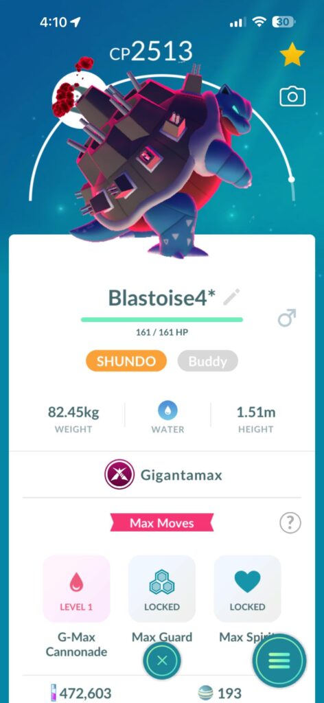 Shunnndo Gmax blastoise
