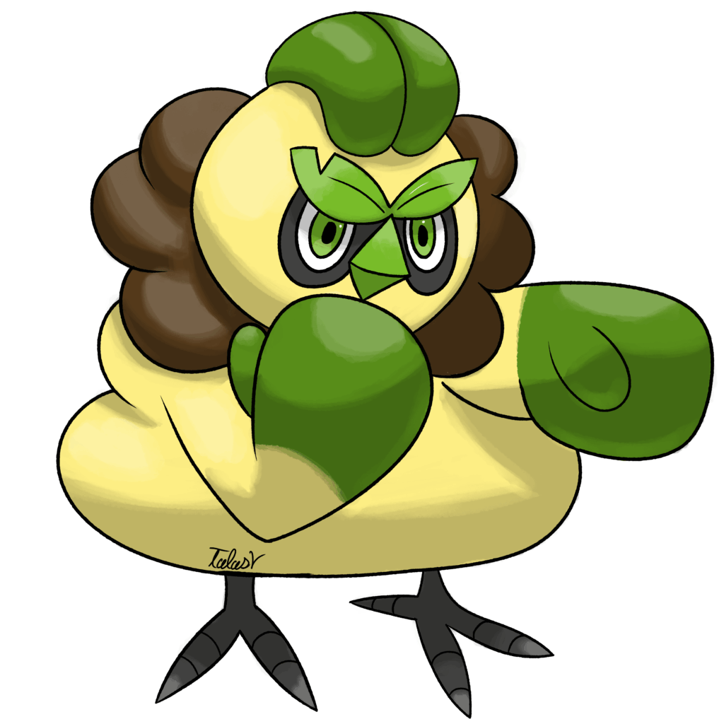 Brow Mid Evo Concept: Browbeat, the Bully Pokemon