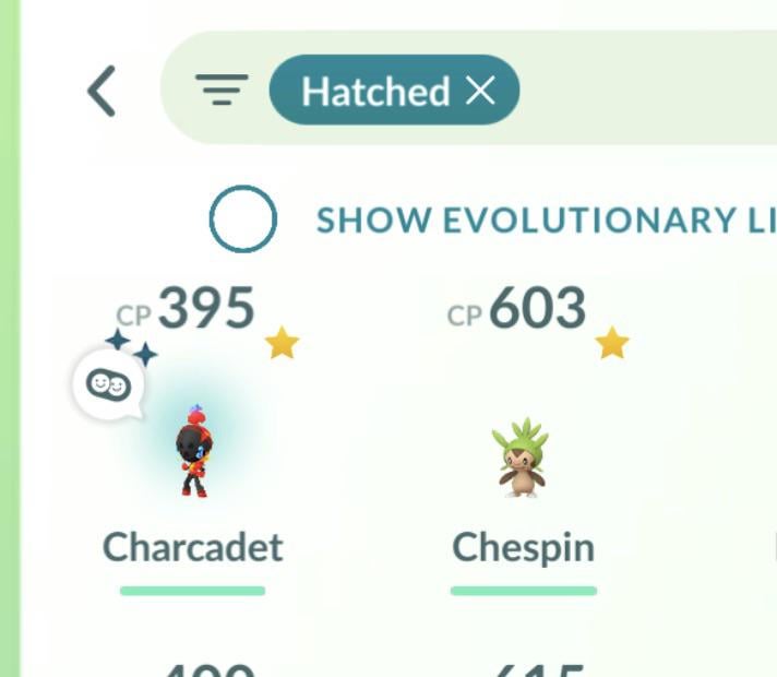 Hatched Shiny Charcadet