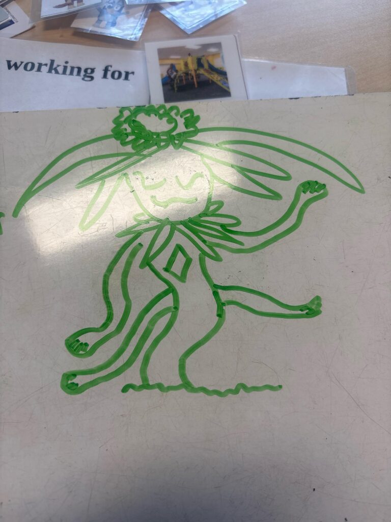 Pokemon drawing I made during work